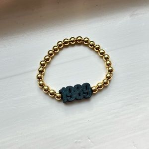 Taylor swift Eras tour 1989 gold filled stretch bracelet custom